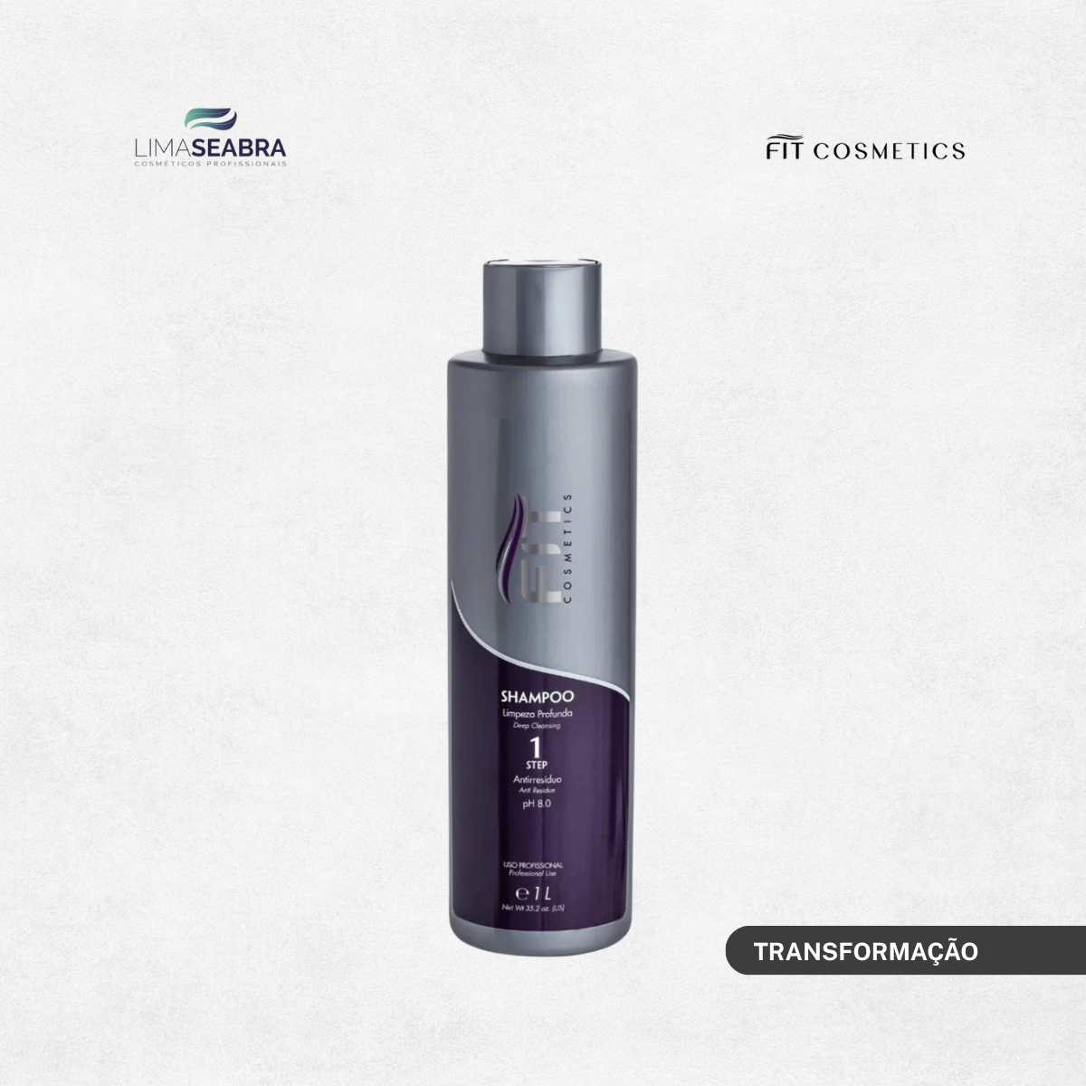 SHAMPOO LIMPEZA PROFUNDA MENTOLADO STEP 01 - FIT COSMÉTICS 500ML