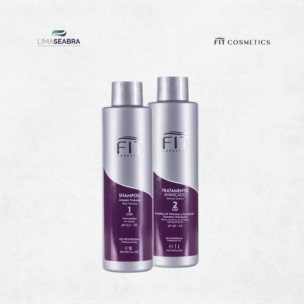SHAMPOO LIMPEZA PROFUNDA MENTOLADO STEP 01 - FIT COSMÉTICS 500ML - Imagem 2
