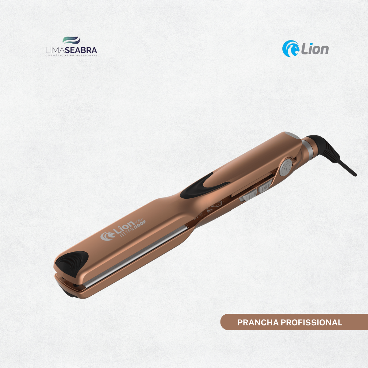 PRANCHA PROFISSIONAL PARA PROGRESSIVA | LION TITTAN 500F - BIVOLT - COBRE