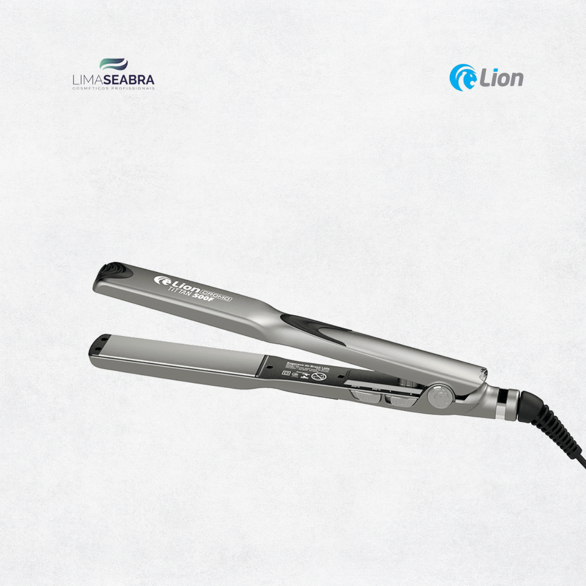 PRANCHA PROFISSIONAL PARA PROGRESSIVA | LION CROMO TITTAN 500F - BIVOLT - CINZA CHUMBO - Imagem 2