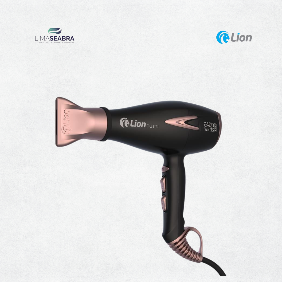 SECADOR PROFISSIONAL LION TUTTI 2400W - 127V - ROSE - Imagem 2