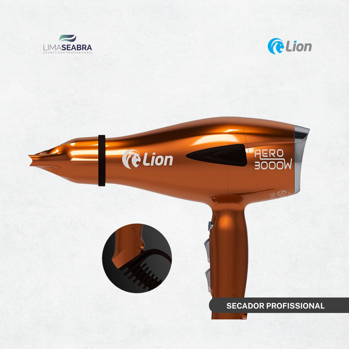 SECADOR LION AERO 3000W - 220V - COBRE