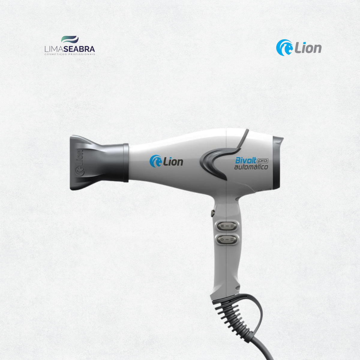 SECADOR LION BIVOLT AUTOMATICO 2100 W - BRANCO E CINZA - 127V/220V - Imagem 2