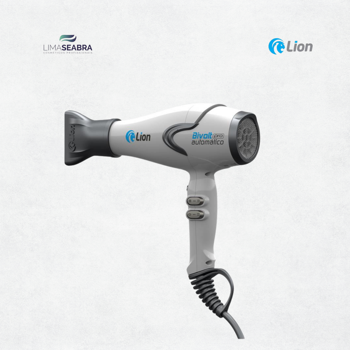 SECADOR LION BIVOLT AUTOMATICO 2100 W - BRANCO E CINZA - 127V/220V - Imagem 3