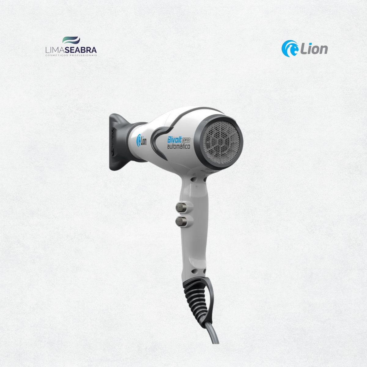 SECADOR LION BIVOLT AUTOMATICO 2100 W - BRANCO E CINZA - 127V/220V - Imagem 4