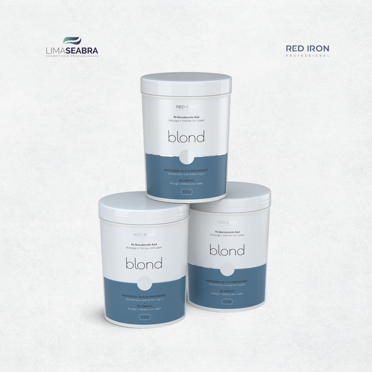 PO DESCOLORANTE BLOND 500G AZUL - Imagem 2